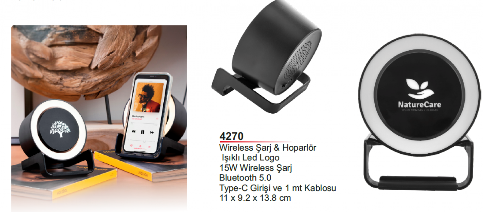 Wireless Şarj & Hoparlör