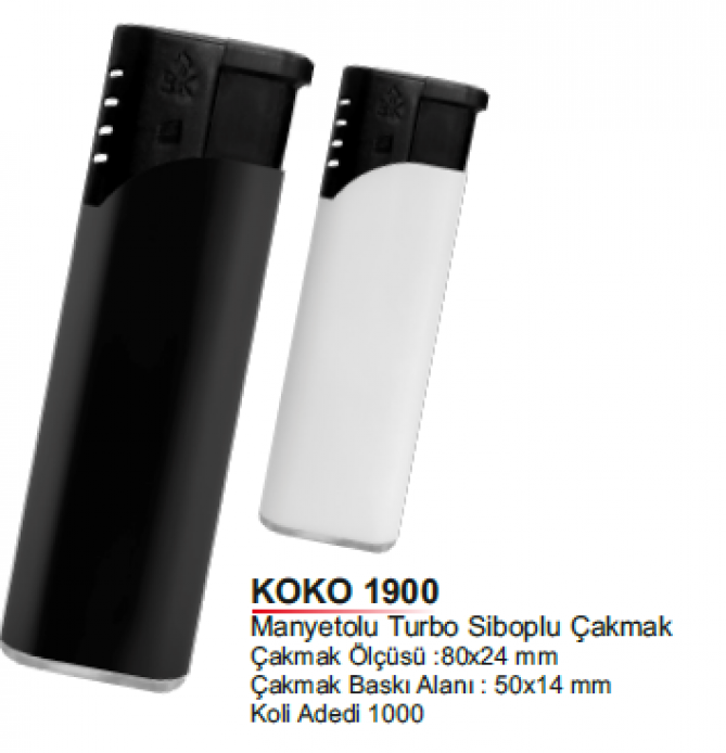 Koko-1900 Turbo Siboplu Çakmak